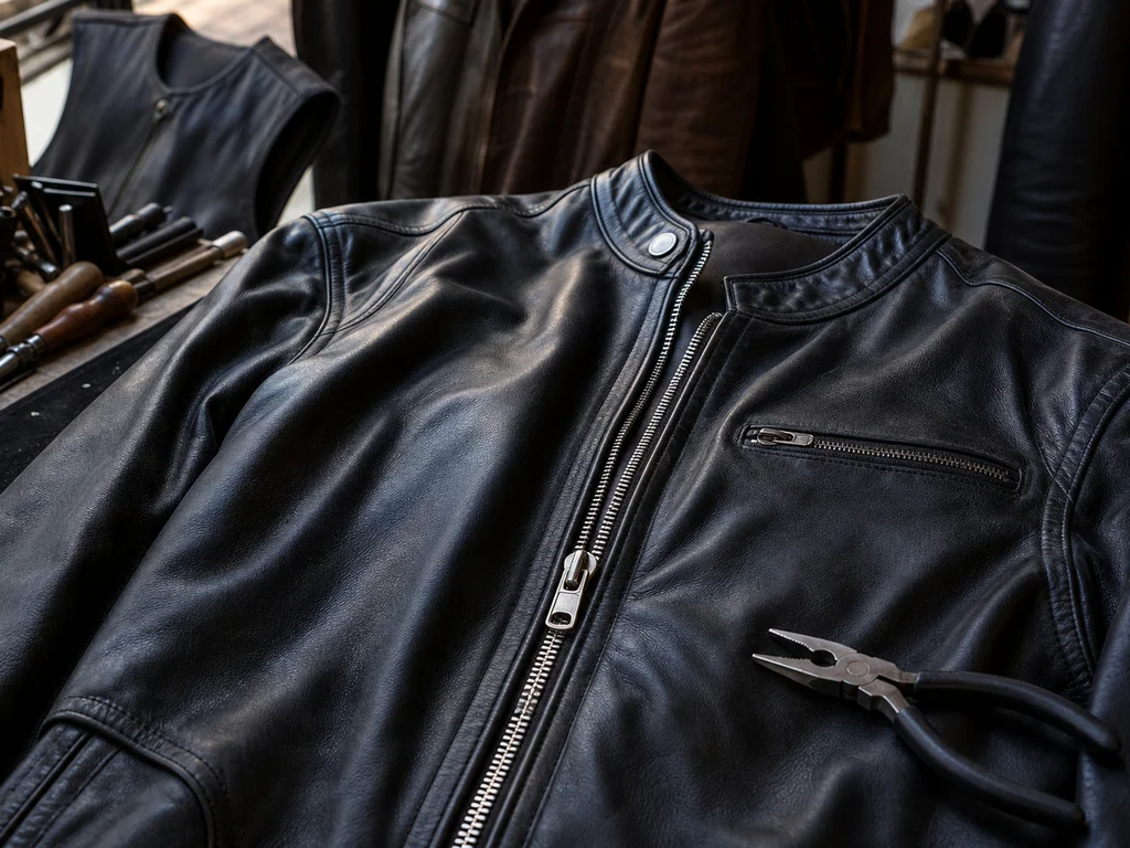 Réparation de blousons et vestes en cuir