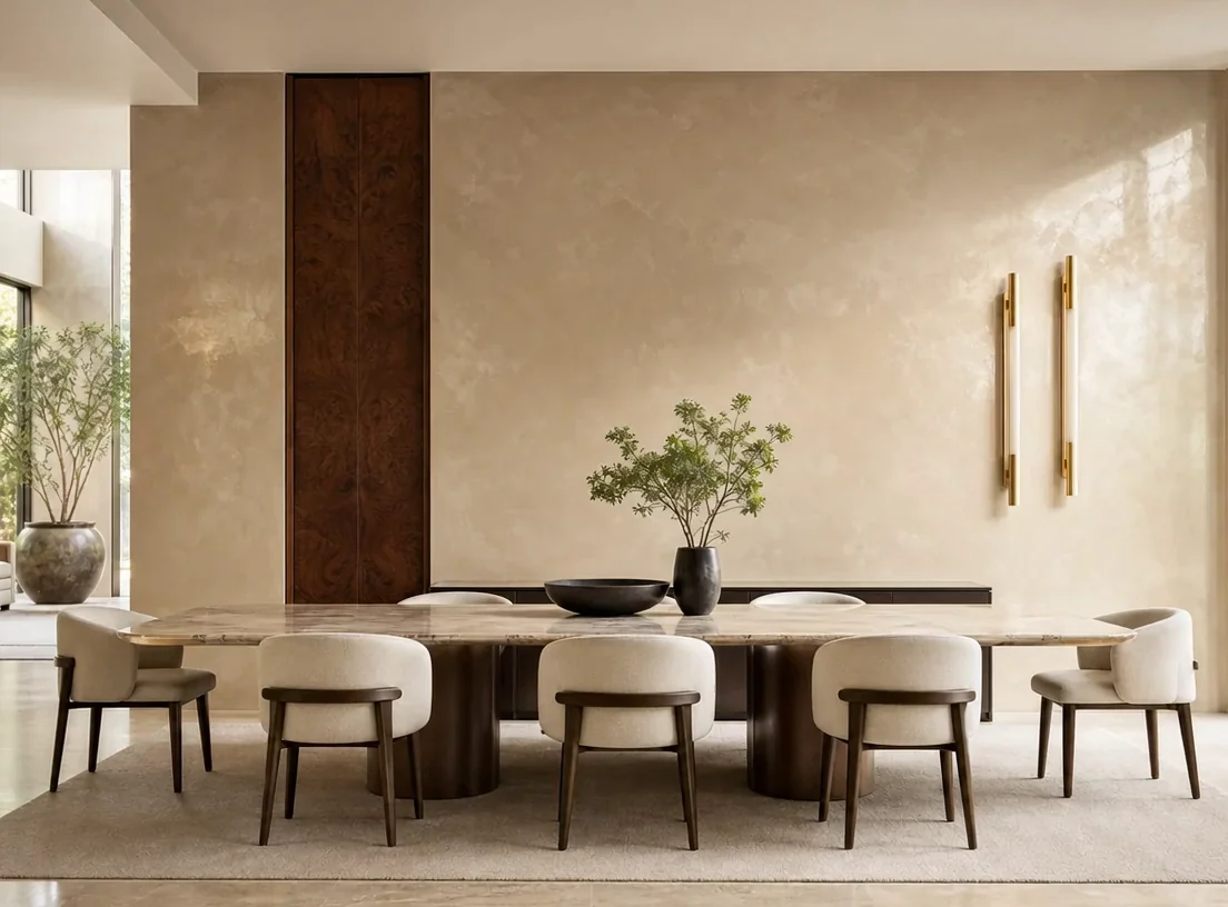 Stuc décoratif — mur d'accent